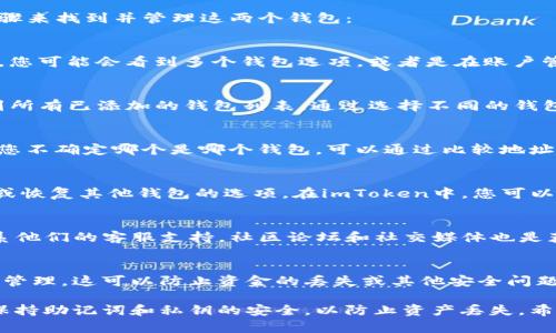 在使用imToken钱包时，如果您发现有两个钱包，您可以通过以下几个步骤来找到并管理这两个钱包：

1. 打开imToken应用
首先，确保您已经在手机上安装并打开了imToken钱包应用。在登录界面，您可能会看到多个钱包选项，或者是在账户管理中看到不同的钱包。

2. 切换钱包账户
在主界面，通常会有一个“账户”或“钱包”选项。点击这个选项，您可以看到所有已添加的钱包列表。通过选择不同的钱包，您就能轻松切换到您想要查看的那个钱包。

3. 查找钱包地址
进入钱包后，您可以查看该钱包的详细信息，包括钱包地址、余额等。如果您不确定哪个是哪个钱包，可以通过比较地址、交易记录等来确认。

4. 管理和备份钱包
如果只有一个钱包地址但显示有多个钱包，您可能需要检查是否有备份或恢复其他钱包的选项。在imToken中，您可以通过助记词或私钥来导入其他钱包。这样可以确保您不会丢失任何资产。

5. 寻求帮助与支持
如果您在操作过程中遇到问题，可以查阅imToken的官方帮助文档或联系他们的客服支持。社区论坛和社交媒体也是获取解决方案的好地方。

6. 定期检查与管理
一旦找到了您的两个钱包，建议定期检查它们的使用情况，并进行适当的管理。这可以防止资金的丢失或其他安全问题。

在使用加密钱包时，安全性永远是第一位的。确保定期备份您的钱包，并保持助记词和私钥的安全，以防止资产丢失。希望这些步骤对您有所帮助！